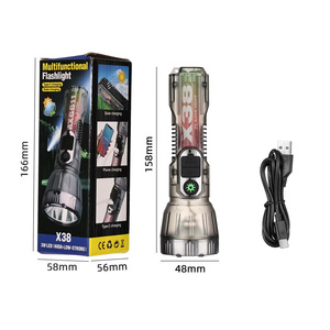 Linterna de martillo de seguridad para coche Solar de lúmenes altos, alarma de pitido recargable, luz de antorcha Led, linternas tácticas, carga de teléfono móvil - Product Image 4