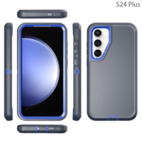 Étui de téléphone robuste et résistant pour Samsung S24 S26, protection antichoc 3 en 1 avec support à clip