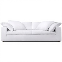 Ensemble de canapés Chesterfield pour salon, en velours et éponge, tissu personnalisé, housse amovible, canapé sectionnel moderne, canapé nuage