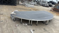 Podio de Boda de Aluminio Resistente Personalizado, Plataforma Acrílica Arqueada en Venta