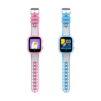 Reloj inteligente para niños con GPS de pantalla pequeña con tarjeta SIM 4G, teléfono SOS, videollamada, podómetro, juegos, reloj inteligente para niños con linterna