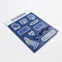 Pegatinas de Vinilo Personalizadas, Recortadas, Holográficas, con Resina Epoxi, Etiquetas de PVC con Diseño de Dibujos Animados, Adhesivas, Impermeables, con Logotipo Personalizado