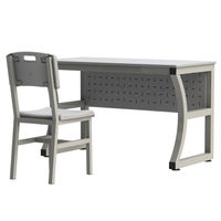 Bureau et chaise d'école philippins avec structure métallique, tables et chaises modernes pour enseignants, bureaux, salles de classe et salles de réunion