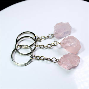 <span class=keywords><strong>Vente</strong></span> <span class=keywords><strong>en</strong></span> gros de porte-clés <span class=keywords><strong>en</strong></span> cristal brut de citrine rose de quartz naturel pour la guérison et les cadeaux - Product Image 4