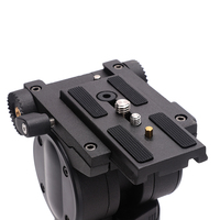 Trépied vidéo professionnel en alliage d'aluminium avec roues, charge utile de 5 kg, tête de trépied portable étanche, support d'écartement pour appareil photo, stock entrepôt américain