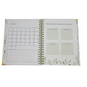 Journal de grossesse Journal à couverture rigide avec impression personnalisée Livre de mémoire pour les cadeaux des premières mamans - Product Image 2