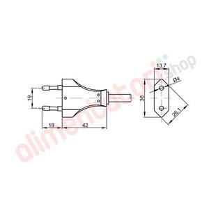 สายไฟ AC รุ่น Eu-C72D180P2075 ยาว 1.8 เมตร หัวต่อ C20 IEC ตัวเมีย สาย PVC ชนิด SJTOW - Product Image 1