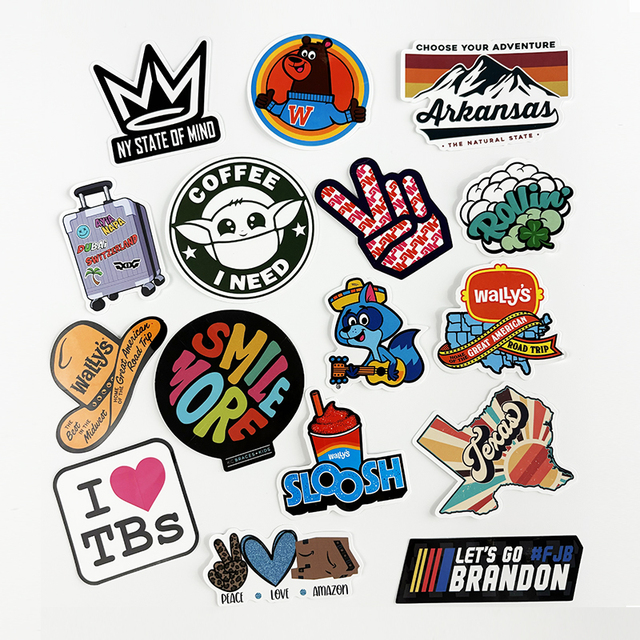 Best Selling Durable Waterproof Custom Label Logo Stickers Decals Own Business Brand Die Cut PVC Vinyl Custom Stickers