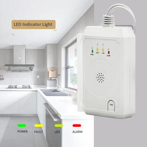 ポータブルABS材料キッチンガス漏れ検出器センサーアラームシャットバルブ有線ガスセンサー家庭用 - Product Image 3