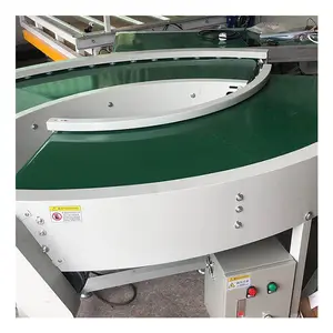 Support Reversal Adjustable Speed Transfer Line Steel Frame Incline Belt Conveyor 90 Degree Curved Belt Conveyor for Factory