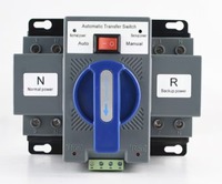 Penjualan Langsung Pabrik Saklar Transfer Otomatis Dual Power ATS untuk Penggunaan Rumah Tangga Tingkat PC 110V Switch 2P 63A
