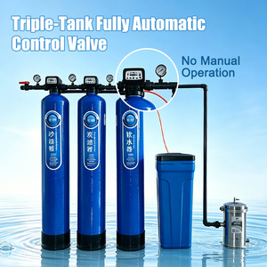 Système de filtration d'eau mécanique triple automatique pour la solution de traitement de l'eau de toute la maison résidentielle - Product Image 1