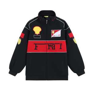 Casual European American Style Racing Full Sleeve Impresso Bomber Jacket Coat Warm Street Cool <span class=keywords><strong>Clothing</strong></span> para Motorbike - Product Image 2