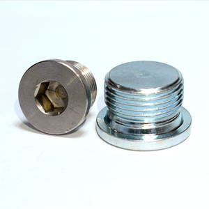 Tornillos de Bloqueo de Buena Calidad <span class=keywords><strong>DIN</strong></span> <span class=keywords><strong>906</strong></span>, Tornillo de Cabeza Hexagonal para Plástico, Tapones de Tornillo de Cabeza Hexagonal de 1/8-28 con Collar, Tapón Enrasado - Product Image 5