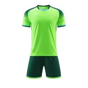 加拿大男子黑色足球服全套足球套装待售足球服套装球衣绿色蓝色足球服
