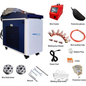 Machine de soudage laser à fibre portative 4-en-1 3000W avec nouveau système de contrôle et découpeur, laser de nettoyage inclus (TVA compris) - Product Image 5