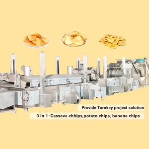 100kg-500kg/h pringles compound potato chips crispy making machine potato chips making machine automatic