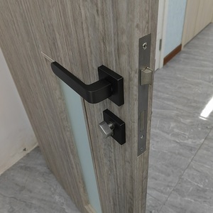 Panel de <span class=keywords><strong>Puerta</strong></span> de <span class=keywords><strong>Madera</strong></span> WPC PVC Multicolor de Diseño Moderno y Elegante Belsonwpc con Vidrio para Baño, Suministrado por Huangshan - Product Image 3