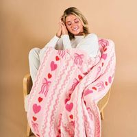 Plaid en jacquard à motifs personnalisés, ultra doux, en tricot, pour occasions spéciales