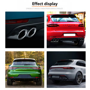 Terminali di Scarico DEX per Porsche <span class=keywords><strong>Macan</strong></span> 2.0T 2014-2024 Aggiornamento a Stile GTS con Doppio Scarico e Ugello Terminale - Product Image 3