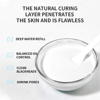 Masque facial en poudre d'acide hyaluronique organique peel-off, traitement anti-acné et points noirs pour le nez et le visage, masque facial cristallin blanchissant, perle ODM