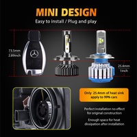 Pour Infitary meilleure vente LED voiture lumière H1 H3 H11 systèmes d'éclairage automatique 9005 9006 aluminium H4 H7 LED phares ampoules nouveau Conditi