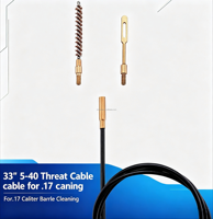 Brosse de nettoyage de canon en cuivre calibre 20, outil d'entretien de fusil, accessoire de chasse et de tir à poils en laiton