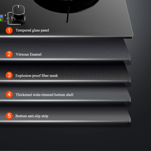 <span class=keywords><strong>Estufa</strong></span> de gas de doble placa de cocina a <span class=keywords><strong>precio</strong></span> competitivo, encimera de acero inoxidable de 5,2 kW con temporizador, tubería de Gas Natural para el hogar - Product Image 5