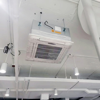 Purificateur d'air de plafond pour salle de fumeurs, grand débit d'air, filtre HEPA, charbon actif, UV, ESP, télécommande, élimination des odeurs de fumée