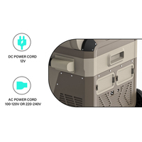 Réfrigérateurs de voiture 12 Volt Congélateur Réfrigérateur DC12v/24v RV Cooler 35L Camping ou AC100-240V pour la maison