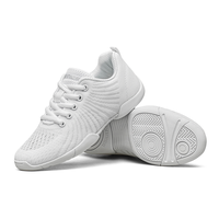 Chaussures de cheerleading blanches les plus vendues pour l'entraînement et la compétition des équipes de cheerleading, avec semelle en caoutchouc durable