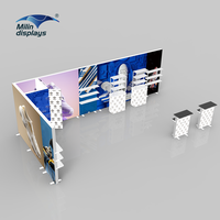 Stand d'exposition modulaire pliable écologique en matériaux durables pour salons professionnels et événements écoresponsables