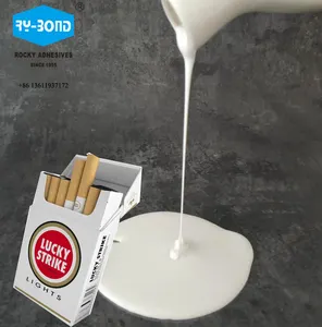 Gıda sınıfı toksik olmayan sigara filtresi devrilme sıvı pva beyaz tutkal vae su bazlı tütün yapıştırıcı