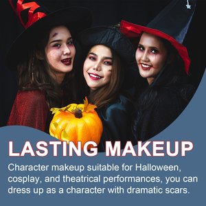 EELHOE Maquillaje de Halloween: Líquido para <span class=keywords><strong>Cicatrices</strong></span> - Maquillaje Líquido de Heridas y <span class=keywords><strong>Cicatrices</strong></span> de Terror para Disfraces de Fiesta y Ambiente Festivo - Product Image 3