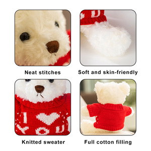 Customized PP Cotton Plush <b>Toys</b> Holiday Gifts Valentine's Teddy Bear Red Letter Sweater Love Brown Bear <b>Stuffed</b> Animal <b>Toy</b> - Product Image 5