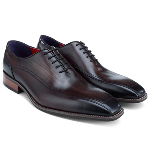 Abito da festa fatto a mano scarpe Oxford Top a strati in pelle di mucca di lusso da uomo di qualità - Product Image 5