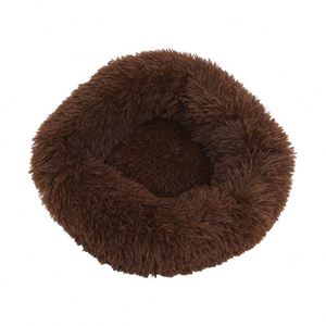 Cama para Perros y Gatos 2025, Suave, Ecológica, Acogedora, Estilo Donut, Protectora, de Algodón Lavable, Blanca, para Verano e Invierno - Product Image 3