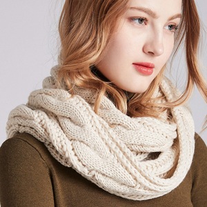 Fashion Women Winter Outdoor Warm Solid Candy Color Knitting Neck <b>Scarves</b> Collar Acrylic Wool <b>Infinity</b> Scarfs Knitted <b>Scarf</b> - Product Image 6