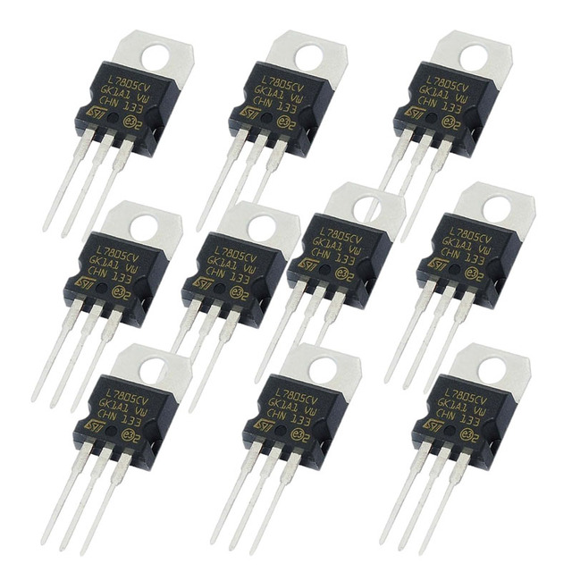 10PCS L7805CV TO220 L7805 TO-220 L7806CV L7808CV L7809CV L7812CV L7815CV L7824CV Transistor Three Terminal Voltage Regulator