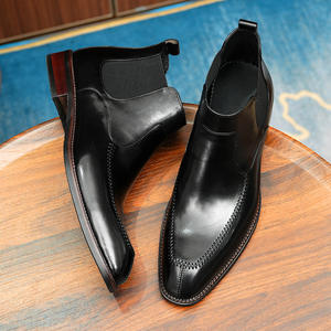 รองเท้าบูทข้อเท้าหนังแท้สไตล์เรโทรคลาสสิกสำหรับผู้ชายแฟชั่นฤดูหนาว กันน้ำ บุรองนุ่ม ใส่สบาย ไม่ลื่น - Product Image 3