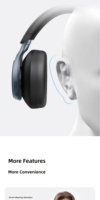 Casque supra-auriculaire ANKER Soundcore SpaceOne S1 avec microphone, haut-parleurs dynamiques, annulation active du bruit, mode double filaire/sans fil