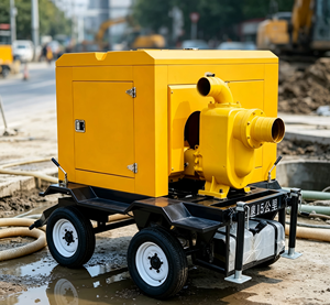Camion pompe de drainage des inondations, pompe centrifuge haute pression en fonte, auto-amorçante, à vide, multifonctionnelle, de type ouvert, OEM - Product Image 3
