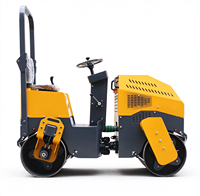 Compacteur vibrant articulé à double tambour avec direction hydraulique pour le compactage de routes et de sols en asphalte