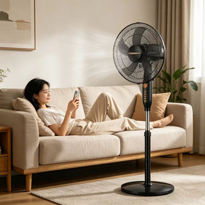 Ventilador de piso Changhong de 16 pulgadas eléctrico con control remoto para uso en el hogar, oficina o dormitorio. - Product Image 1