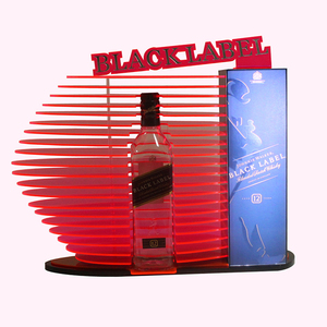 Exhibidores de Botellas de Vino con Luz LED Negra <span class=keywords><strong>Bacardi</strong></span> Advertising, para 3 Botellas, para Bar - Product Image 5