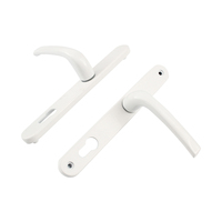 Poignée de porte coulissante en aluminium de conception européenne OULAI MBZ-08 en gros, ensemble de serrures, poignée de porte à tige blanche, serrure à bascule, poignée de porte