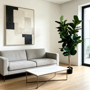 Fiori Decorativi, Ghirlande e Piante Artificiali, <span class=keywords><strong>Albero</strong></span> di <span class=keywords><strong>Ficus</strong></span> Lyrata Artificiale Sempreverde per Decorazioni di Eventi, Matrimoni e Feste - Product Image 5