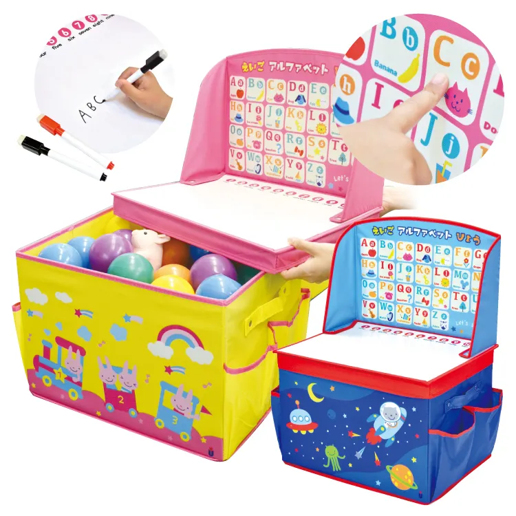 Japan kids drawing children foldable box toys with a whiteboard