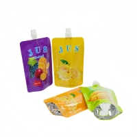 Pochettes à bec verseur personnalisées de qualité supérieure pour jus de fruits et snacks – Sachets souples imprimés sur mesure