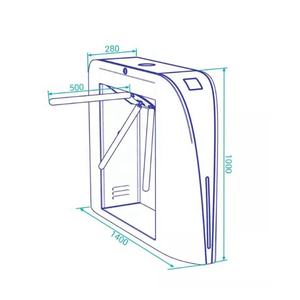 Spor salonu üyelik parmak izi katılım yönetimi acil çıkış spor salonu turnike kapısı - Product Image 4
